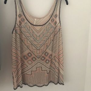 Willow & Clay beaded women’s tank top